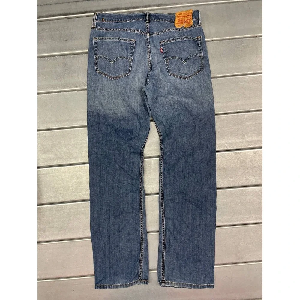 Levis 559 Straight Jeans Mens‎ 34x34 Blue Medium Wash Denim Everyday Wear
